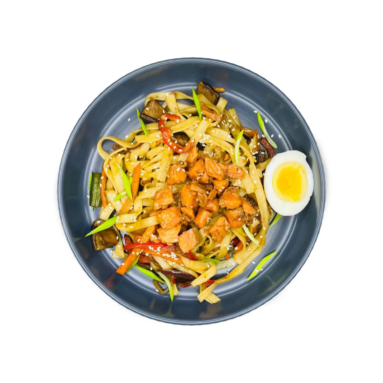 Удон с лососем