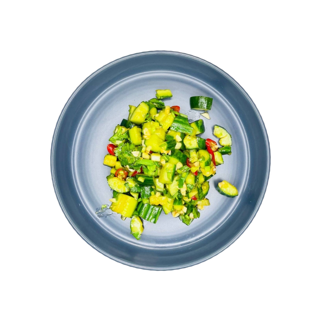 Китайский салат из битых огурцов