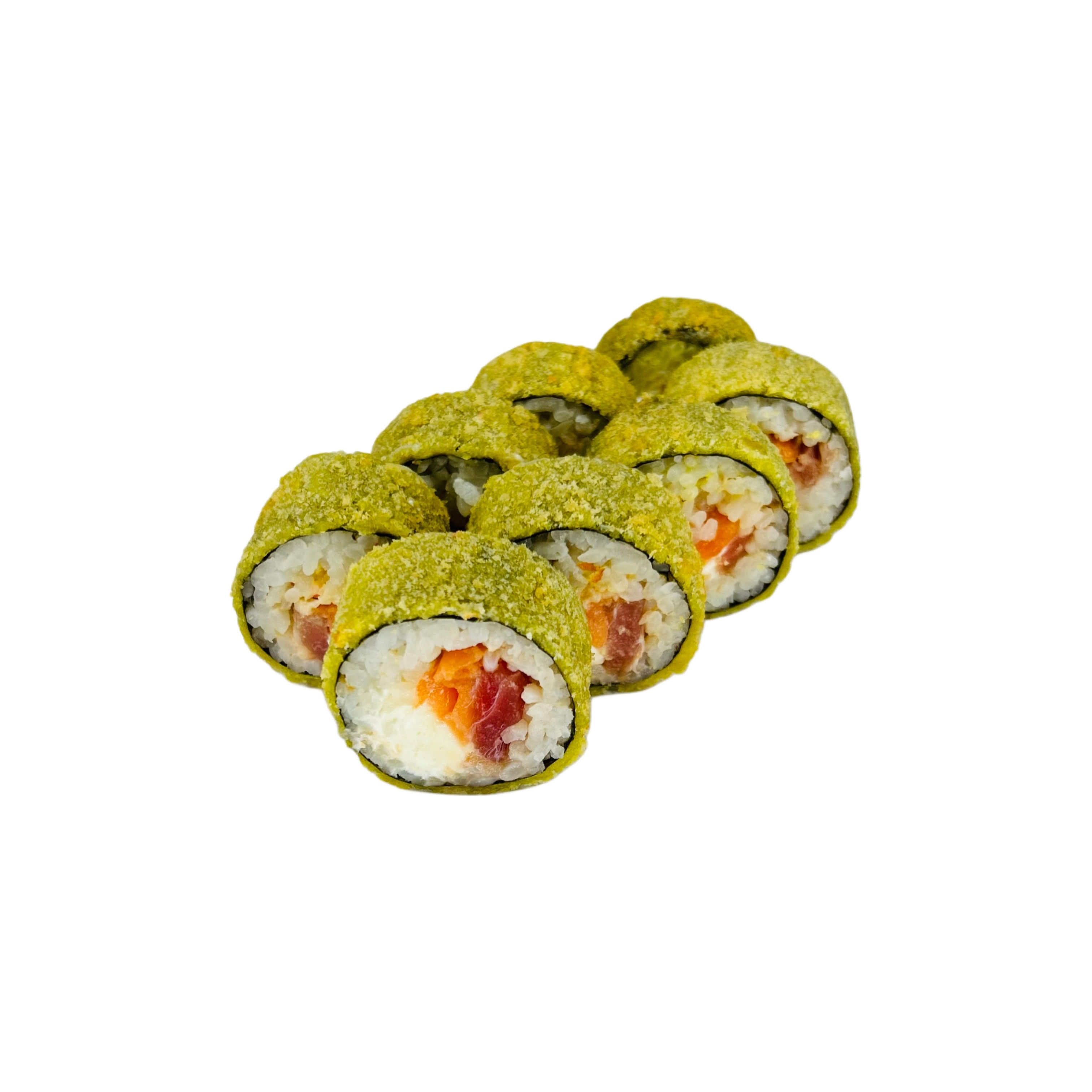 Жареный с лососем и тунцом