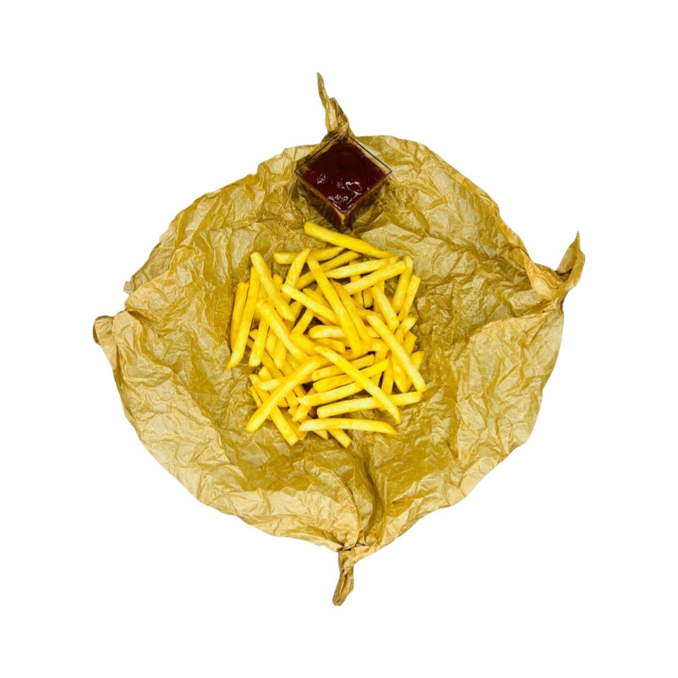 Картофель фри с томатным соусом.