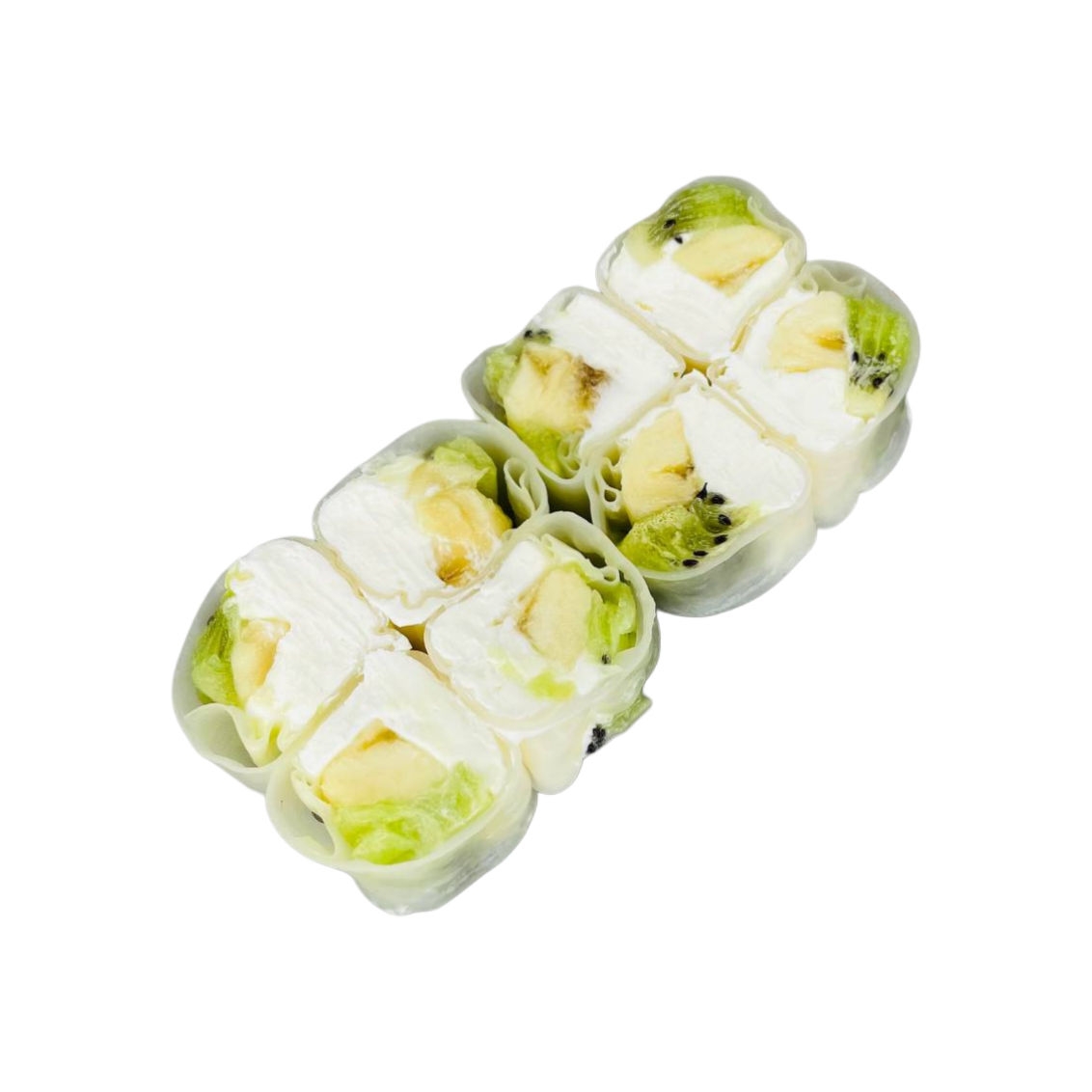 Сладкий ролл с бананом и киви