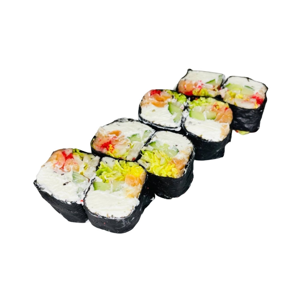 Ролл без риса лососем